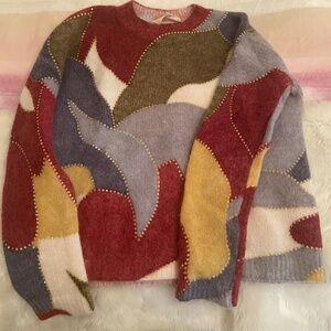 Sezane Hollie Jumper Foliage Print - Size XS